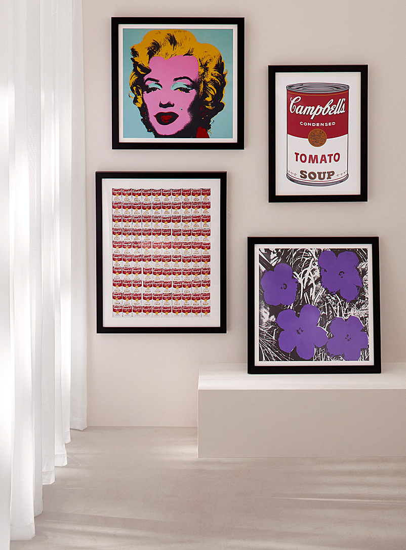 Saturated hibiscus art print Andy Warhol | Giant Art | Online-Only