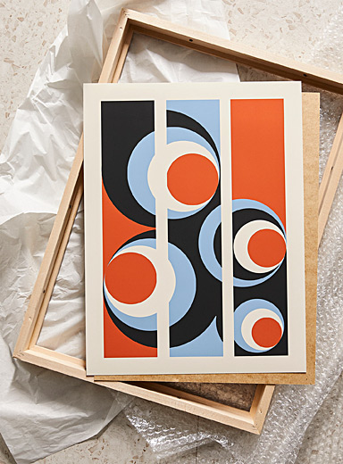 L'affiche rythme abstrait Voir nos formats offerts