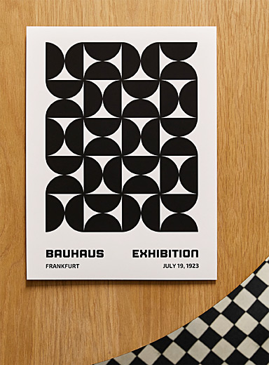 L'affiche g&eacute;om&eacute;trie Bauhaus Voir nos formats offerts