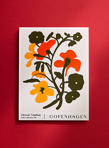 Copenhagen Flower Market art print See available sizes