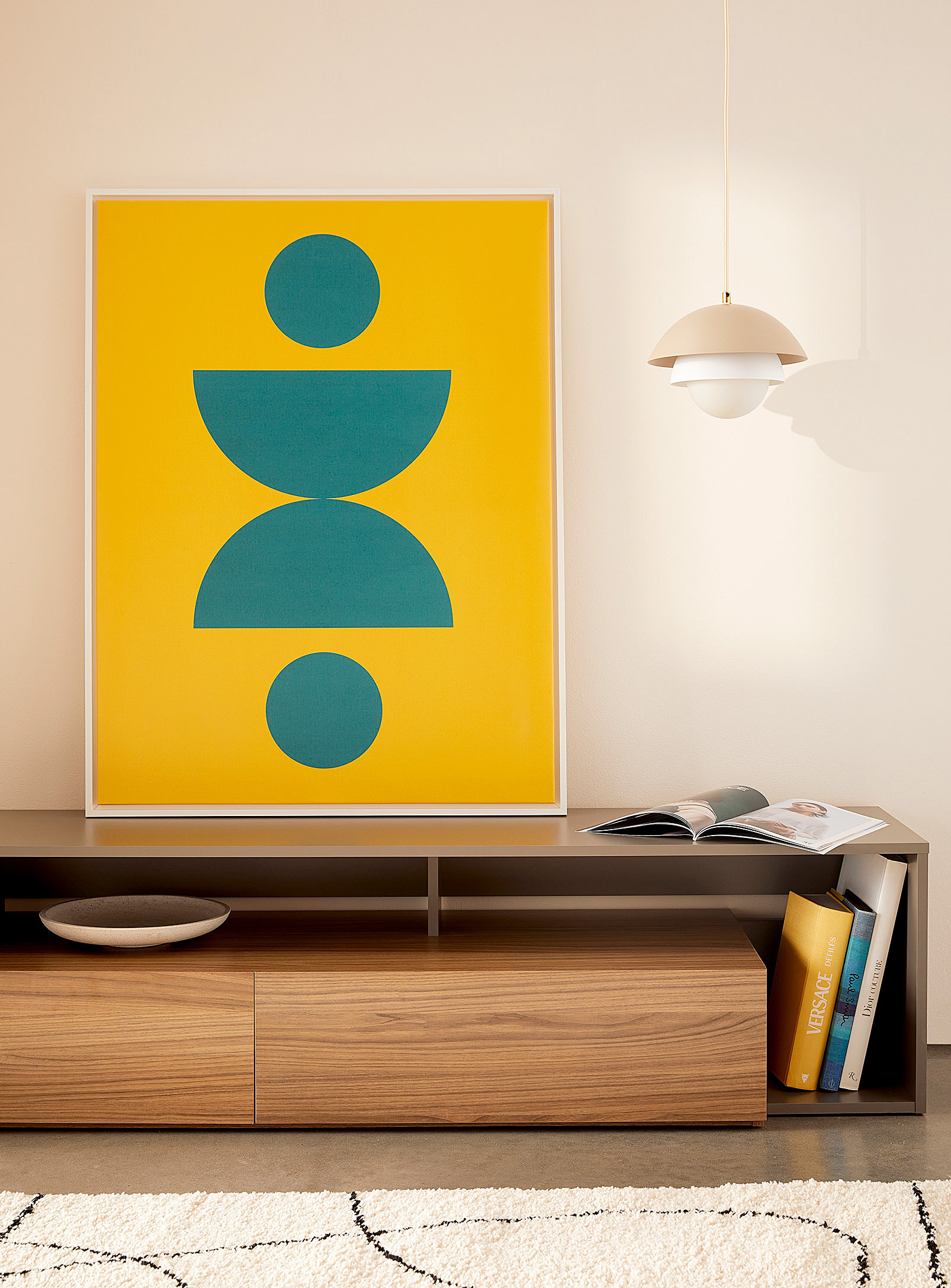 Simons Maison Retro Contrast Art Print See Available Sizes In Medium Yellow