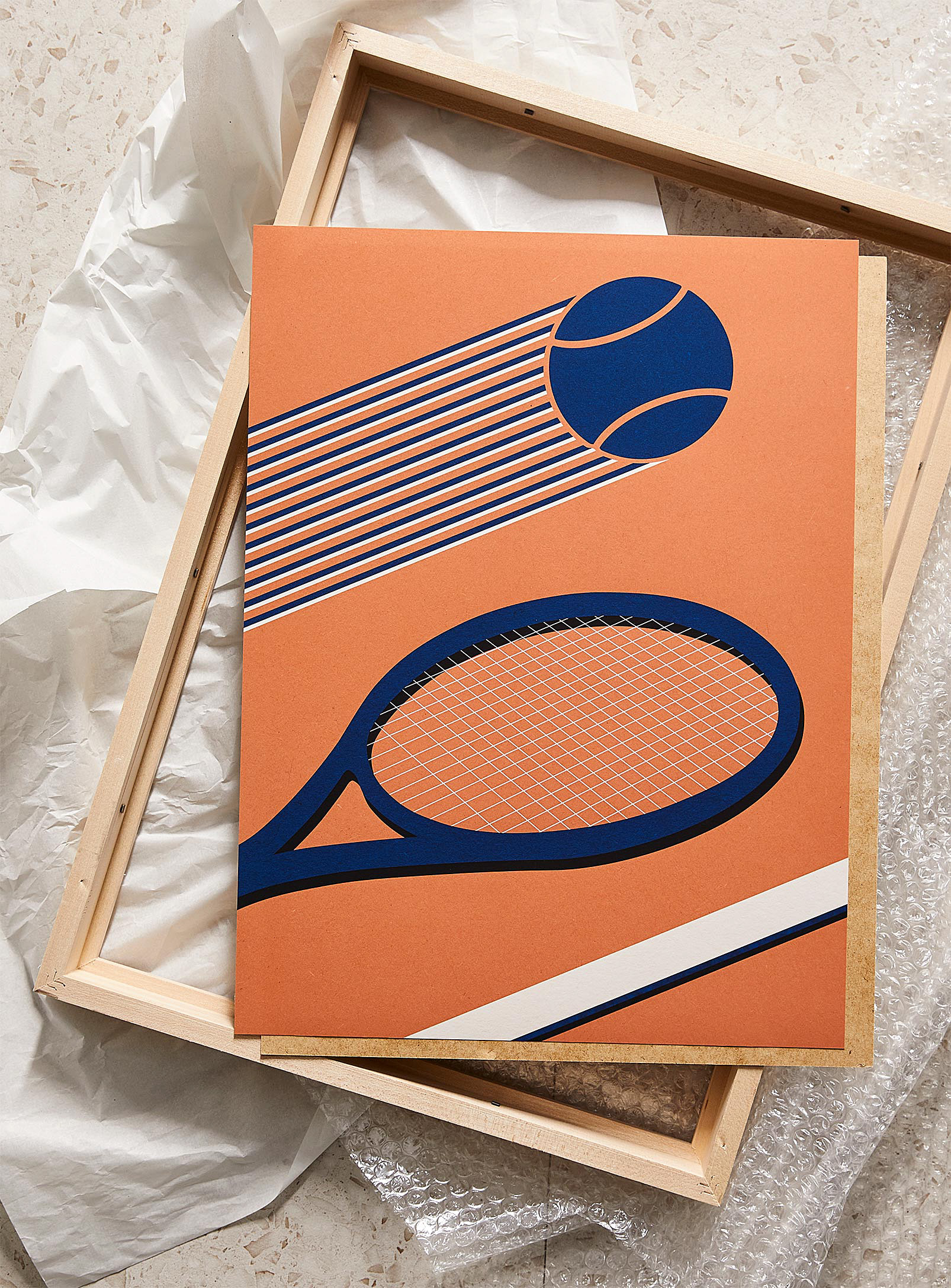 Simons Maison Tennis 80 Art Print See Available Sizes In Citrus/bright Orange