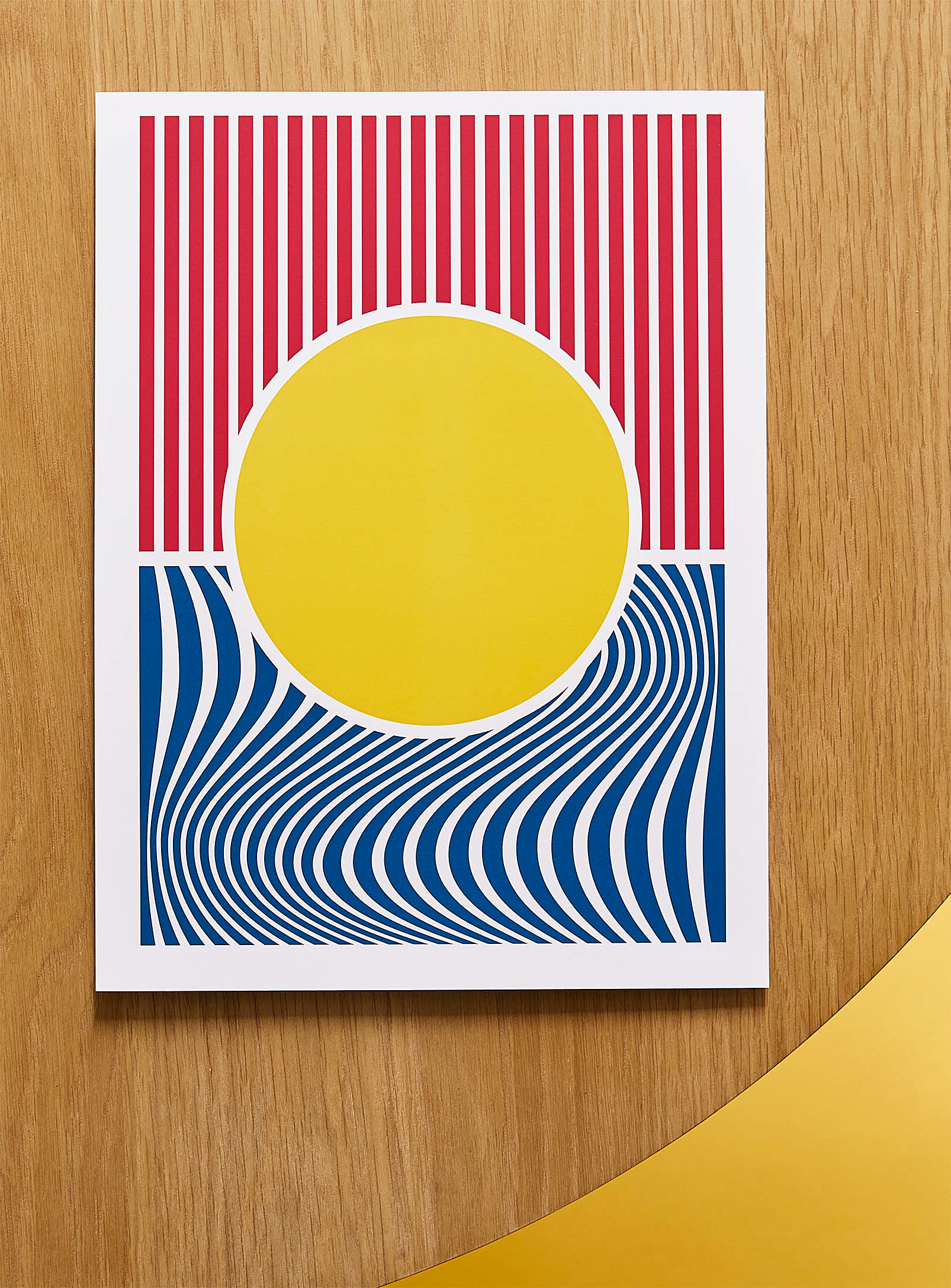 Simons Maison Simple Abstract Art Print See Available Sizes In Ochre Yellow