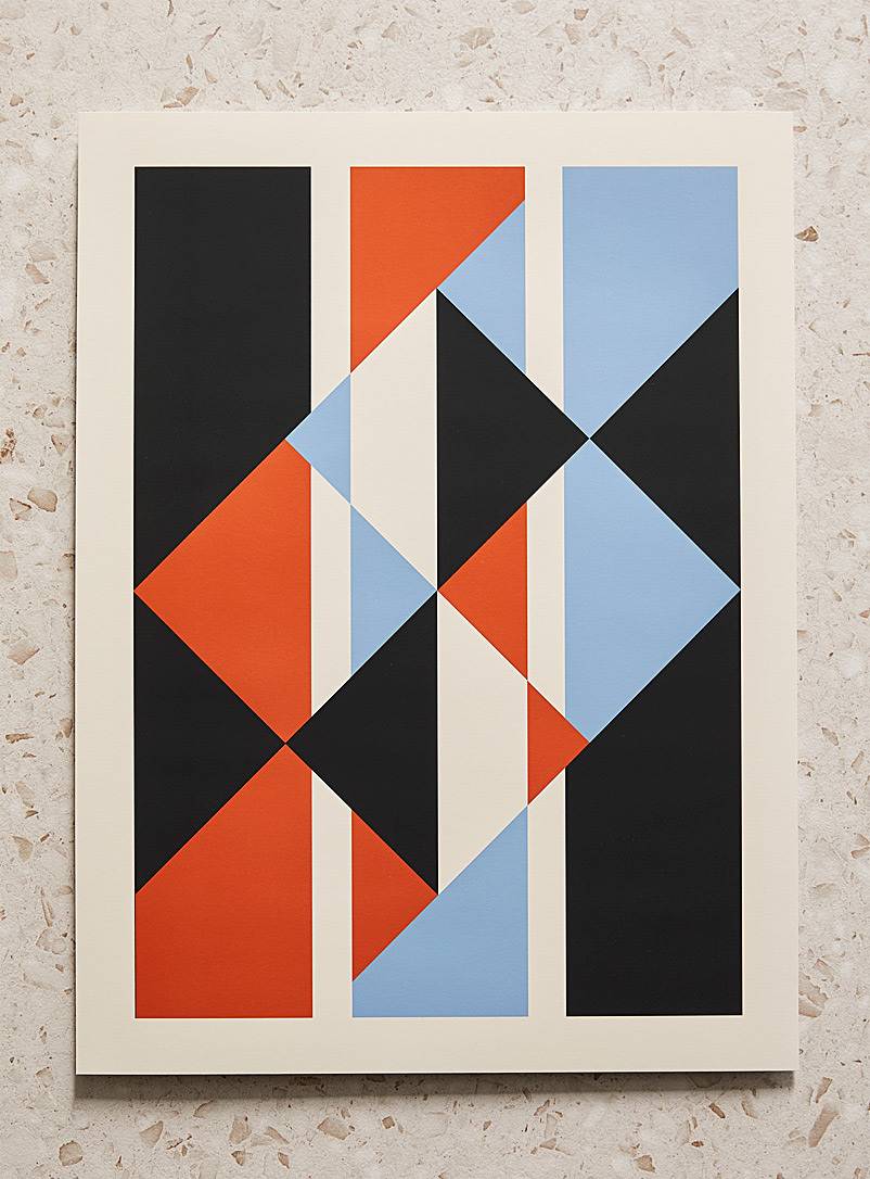 Geometric cutouts art print See available sizes product image 2