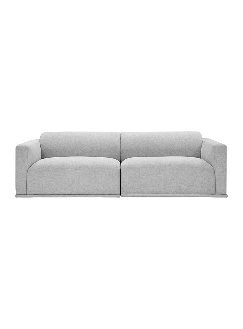 Moe's Grey Malou bouclé couch