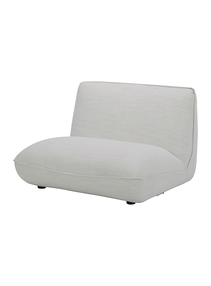 Moe's Home Collection: Le fauteuil modulable silhouette Zeppelin Ivoire blanc os