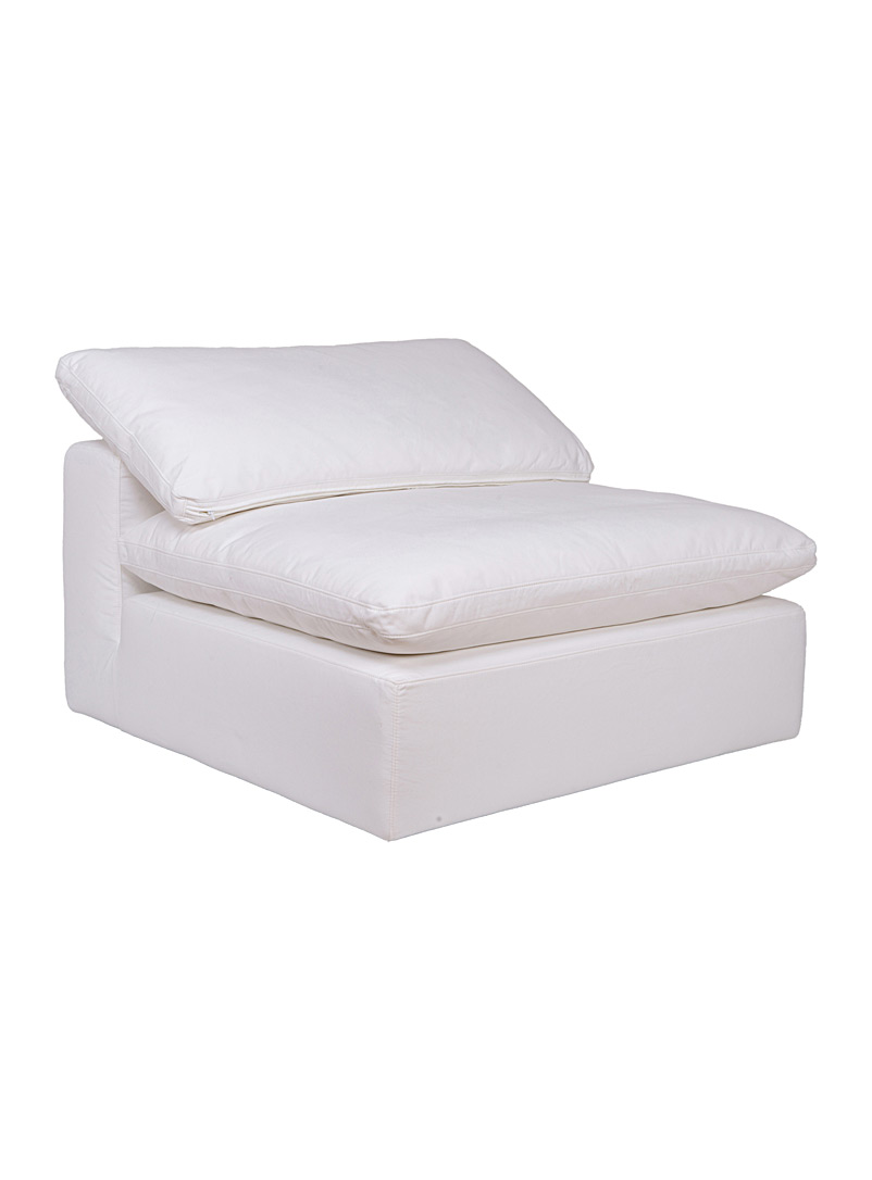 Moe's White Clay ultra-modern modular chair