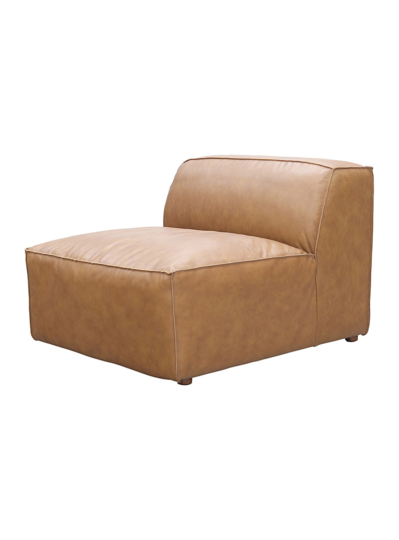 Moe's Fawn Form leather modular chair