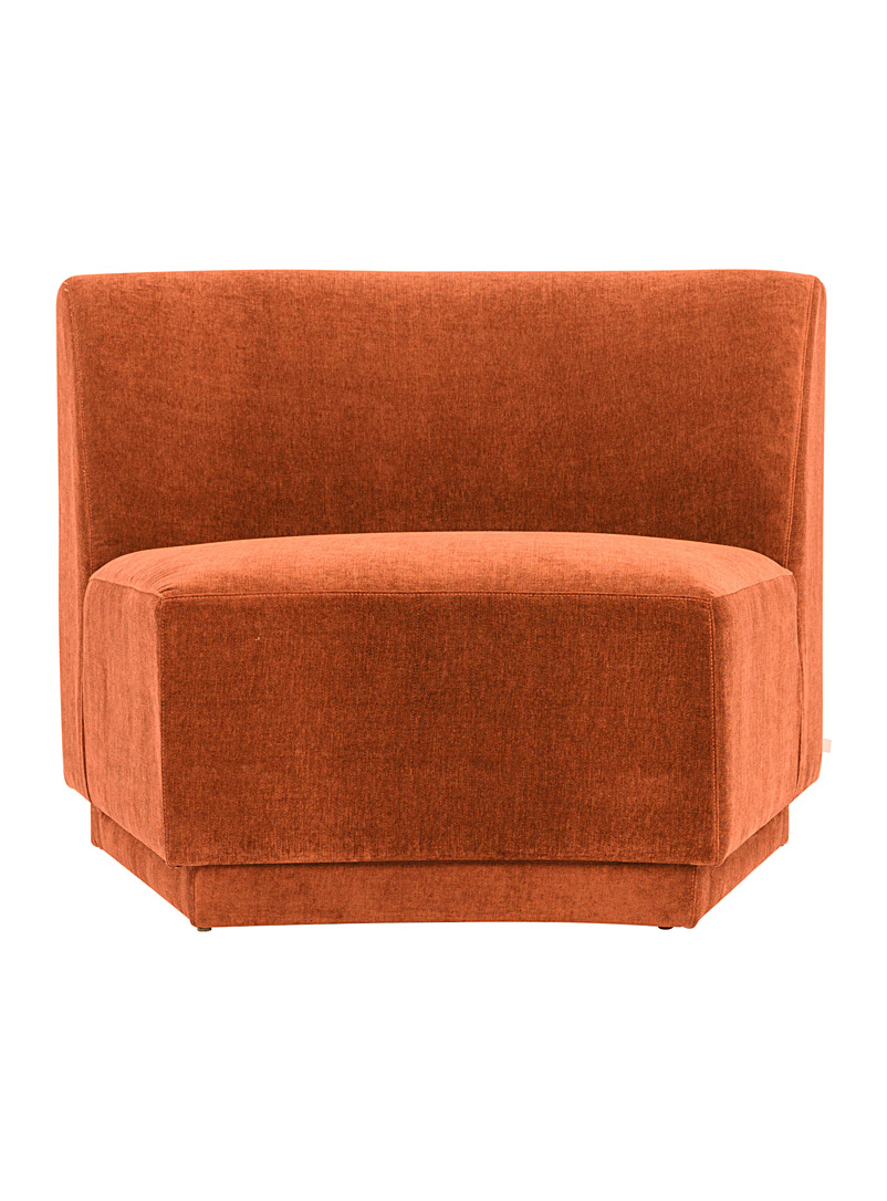 Moe's Home Collection: Le fauteuil modulable Yoon Orange foncé