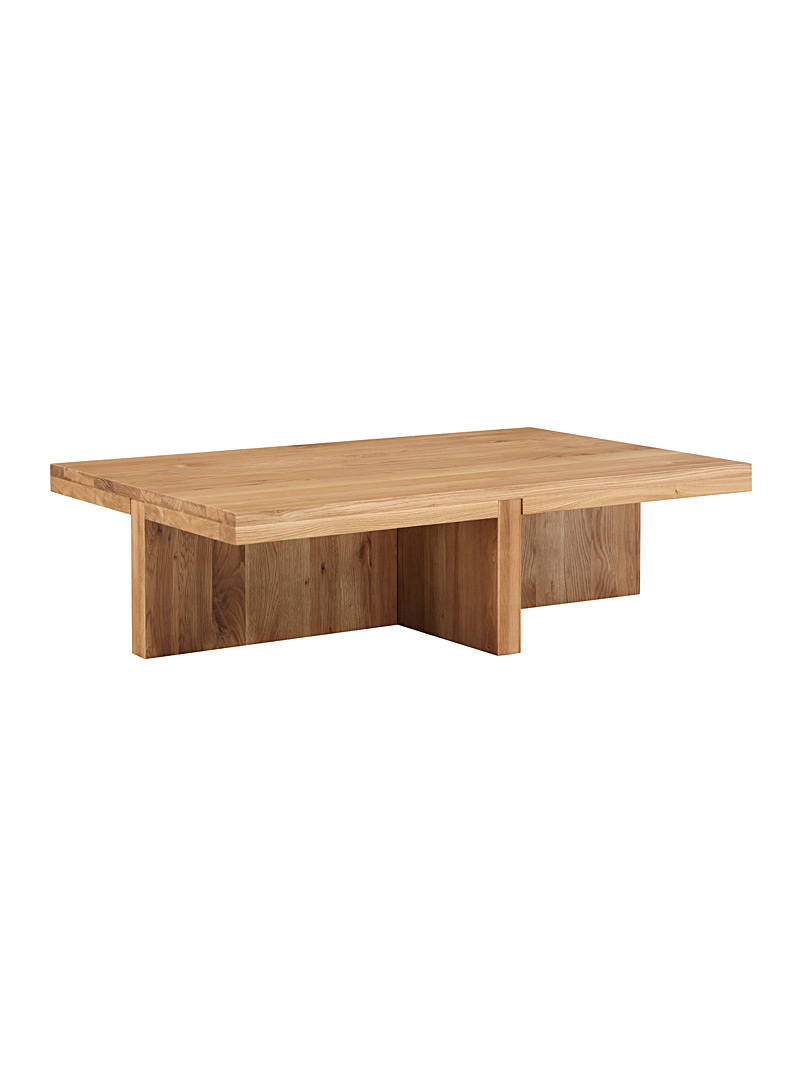 Moe's Home Collection Light brown wood Natural oak coffee table