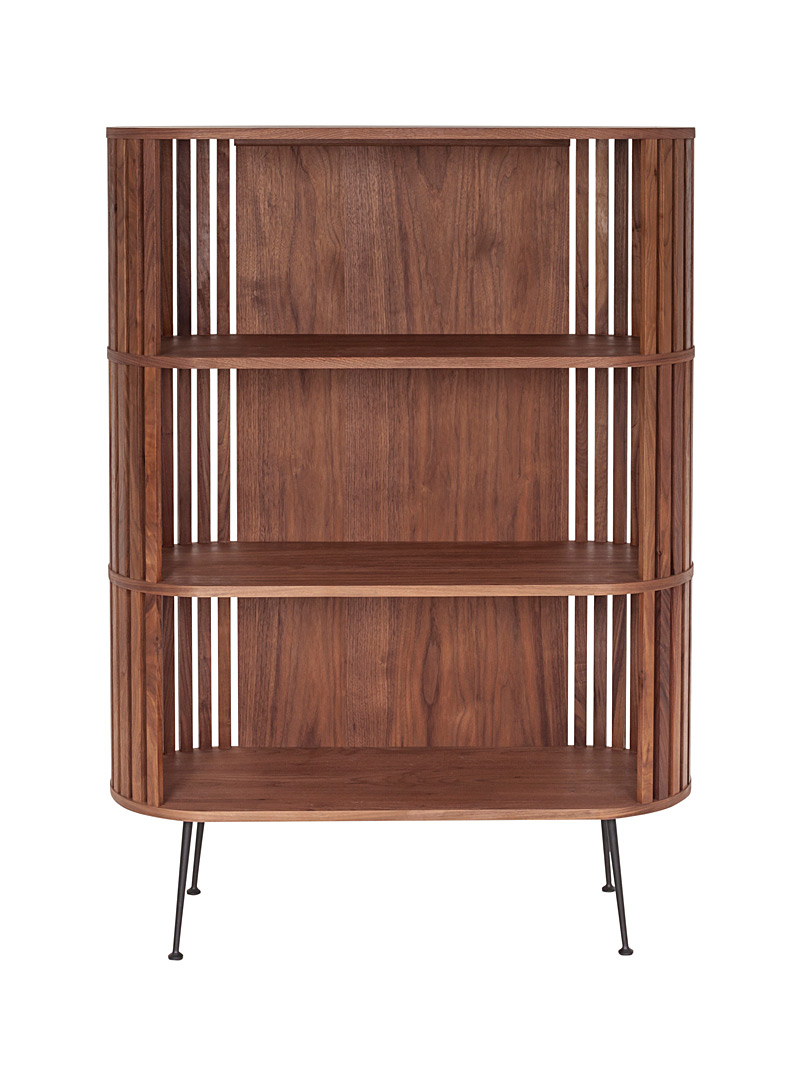 Moe's Home Collection Brown Henrich walnut wood bookcase