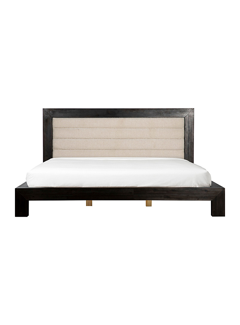 Moe's Home Collection Black Ashcroft modern bed frame 2-piece set See available sizes