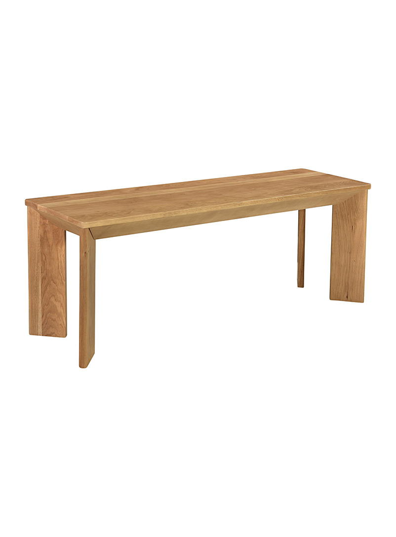 Angle oak wood bench | Moe's Home Collection | | Simons