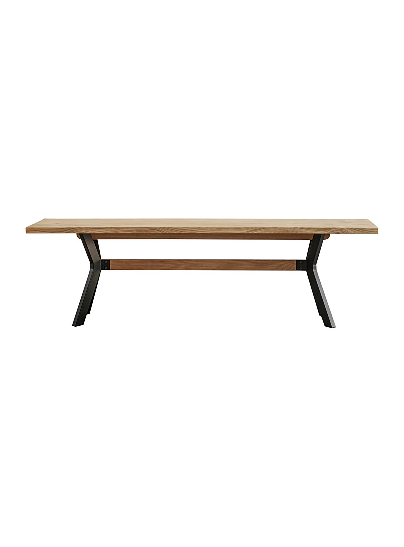 Moe's Home Collection Light brown wood Nevada oak wood bench