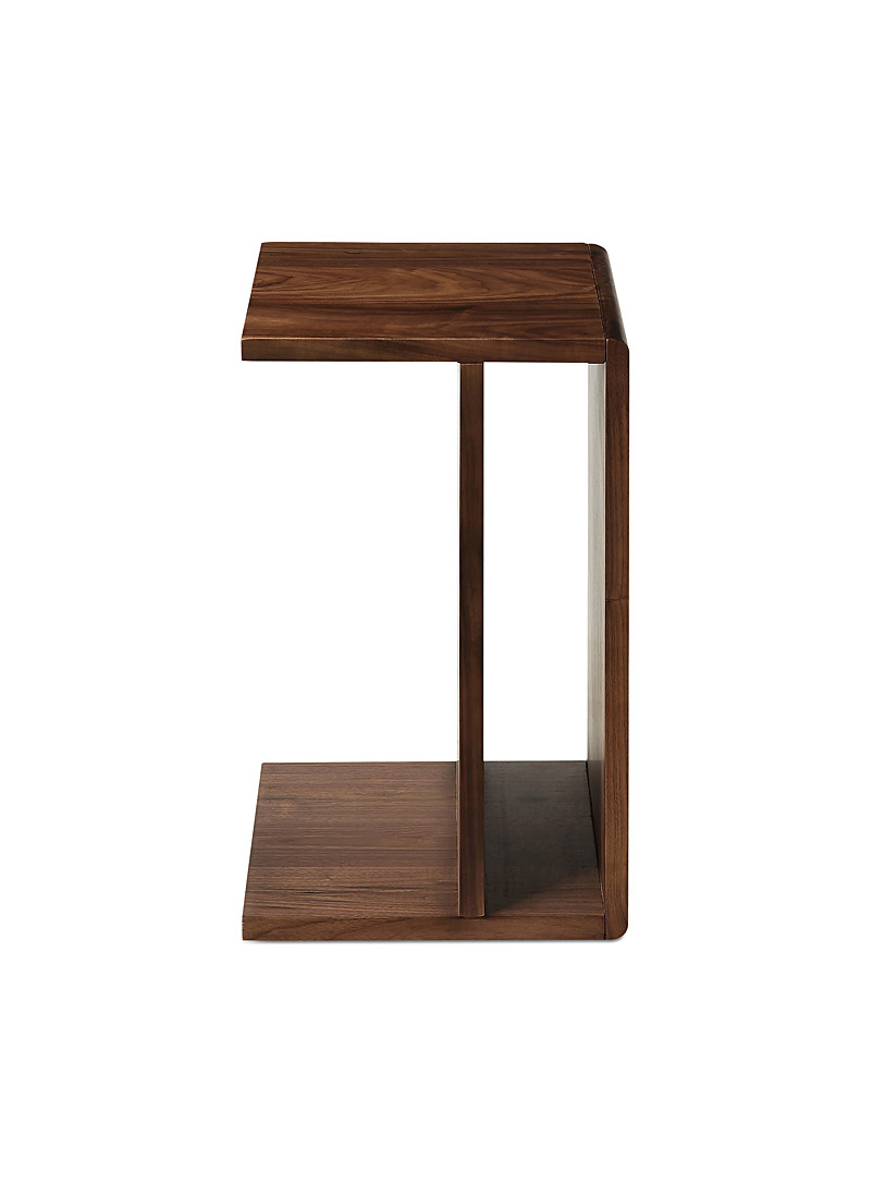 Moe's Home Collection Dark brown wood Hiroki minimalist side table