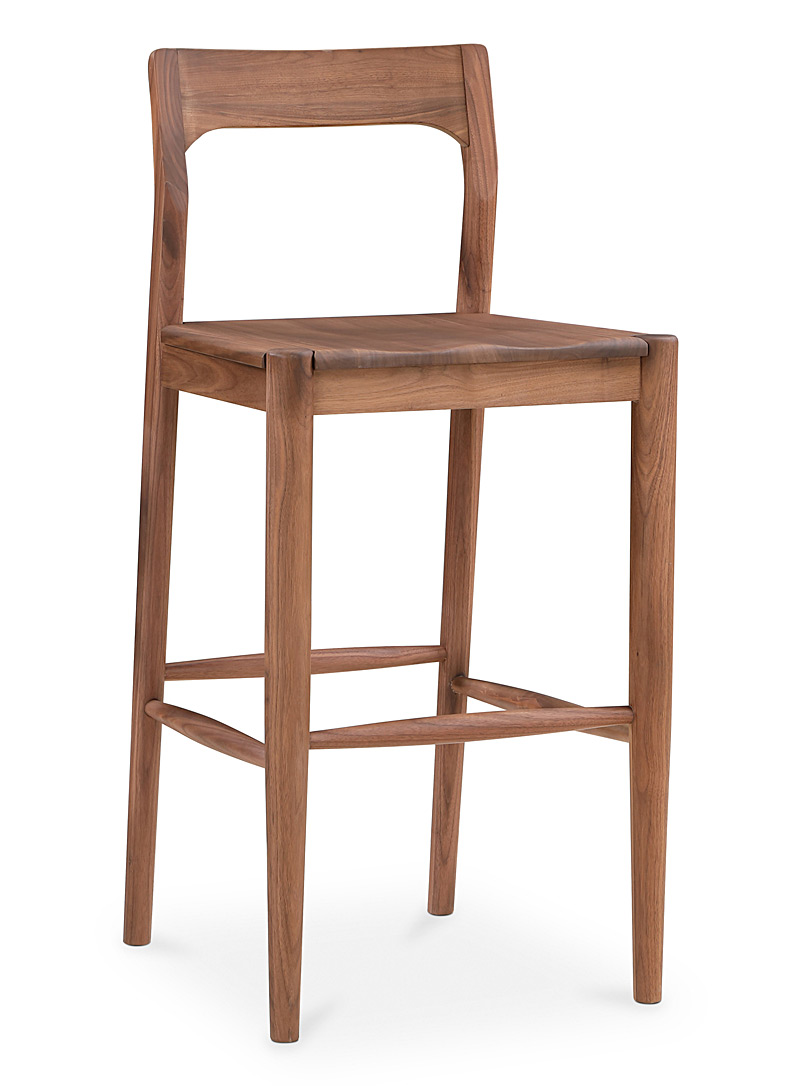 Moe's Home Collection Chocolate/Espresso Owing walnut bar stool