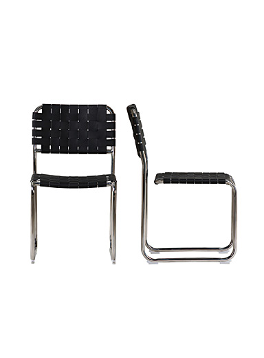 Les chaises modernes en acier inoxydable Moma Ensemble de 2