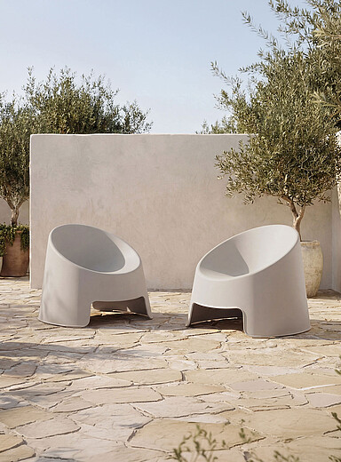 Les fauteuils d'appoint d'ext&eacute;rieur Nolla Ensemble de 2