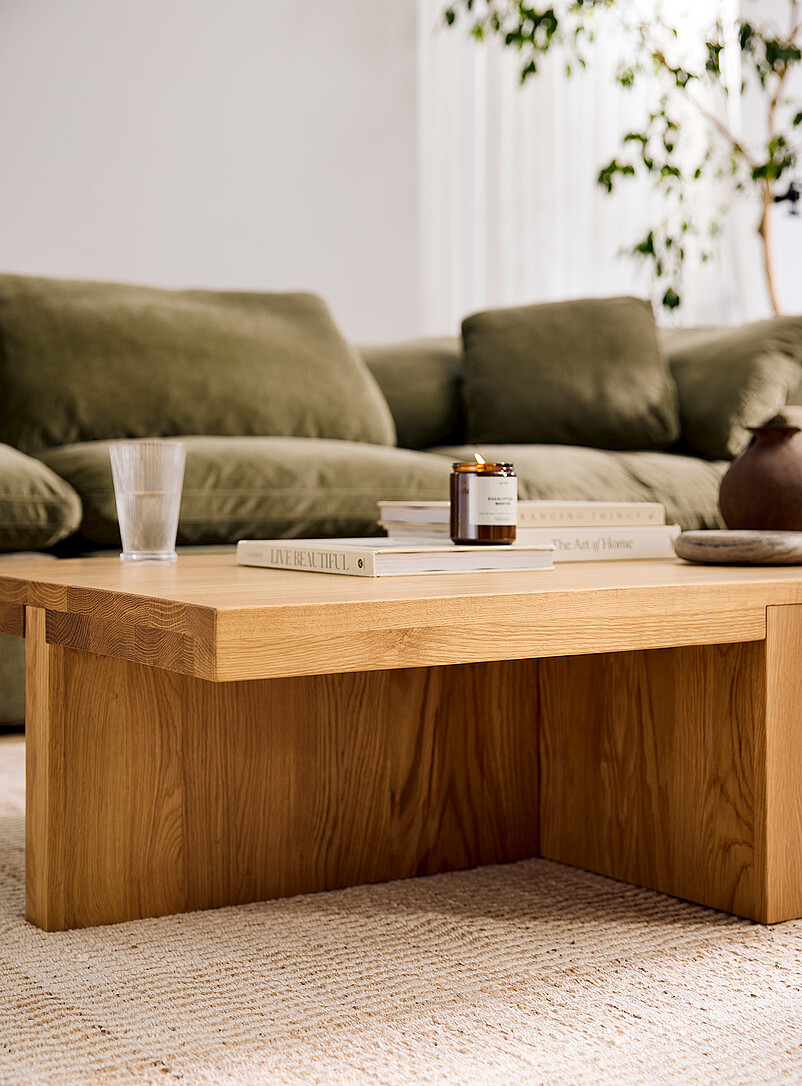 Natural oak coffee table product image 2
