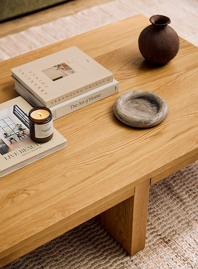 Natural oak coffee table product image 3