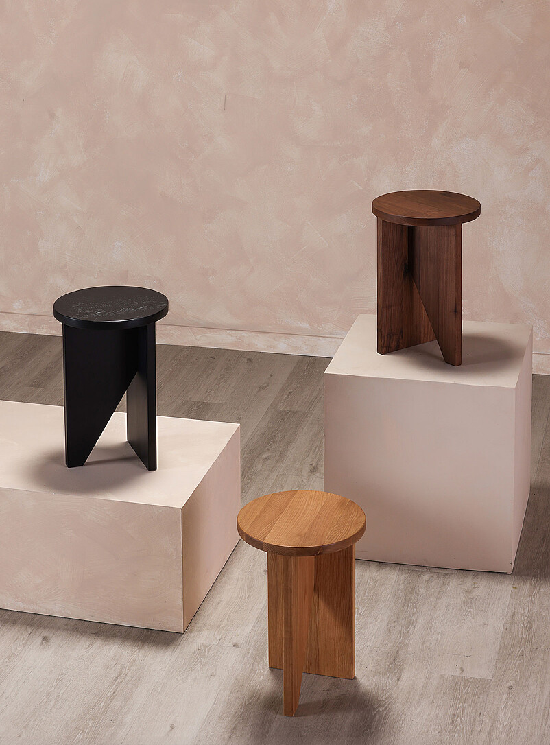 Grace walnut woo side table product image 3