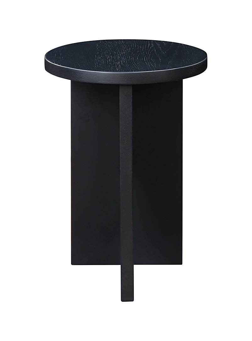 Grace oak wood side table product image 3