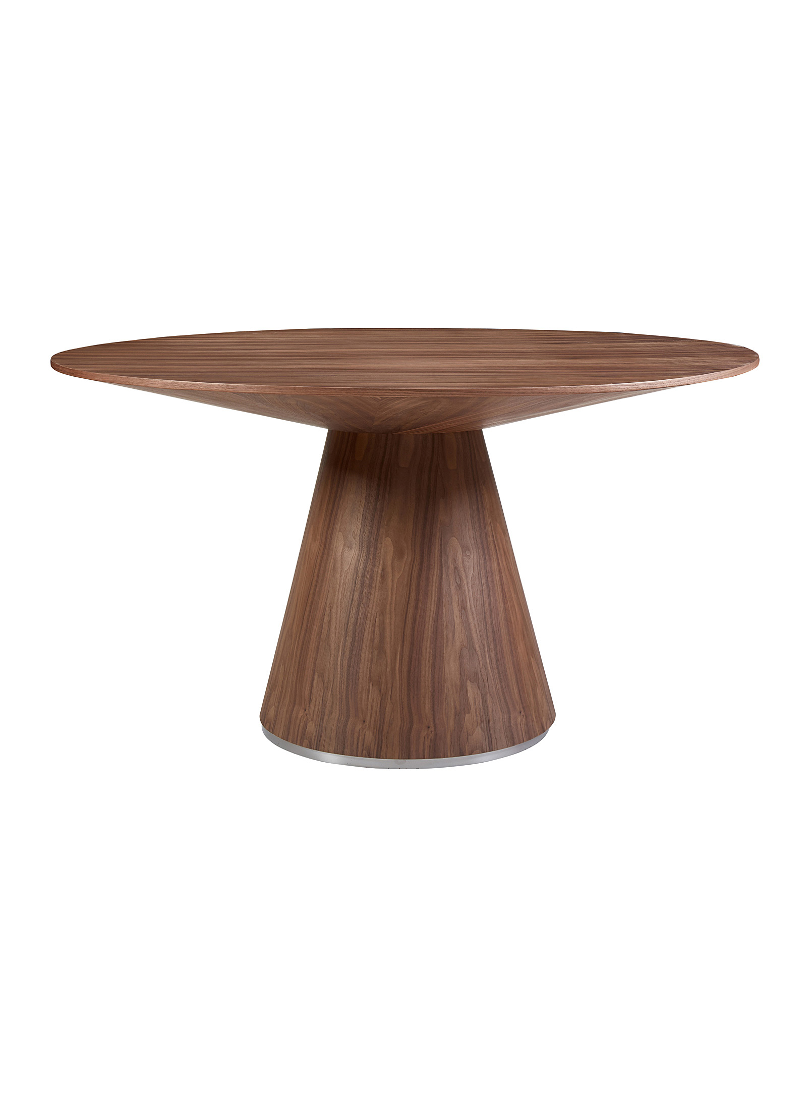 Moe's Home Collection - Otago walnut wood round dining table