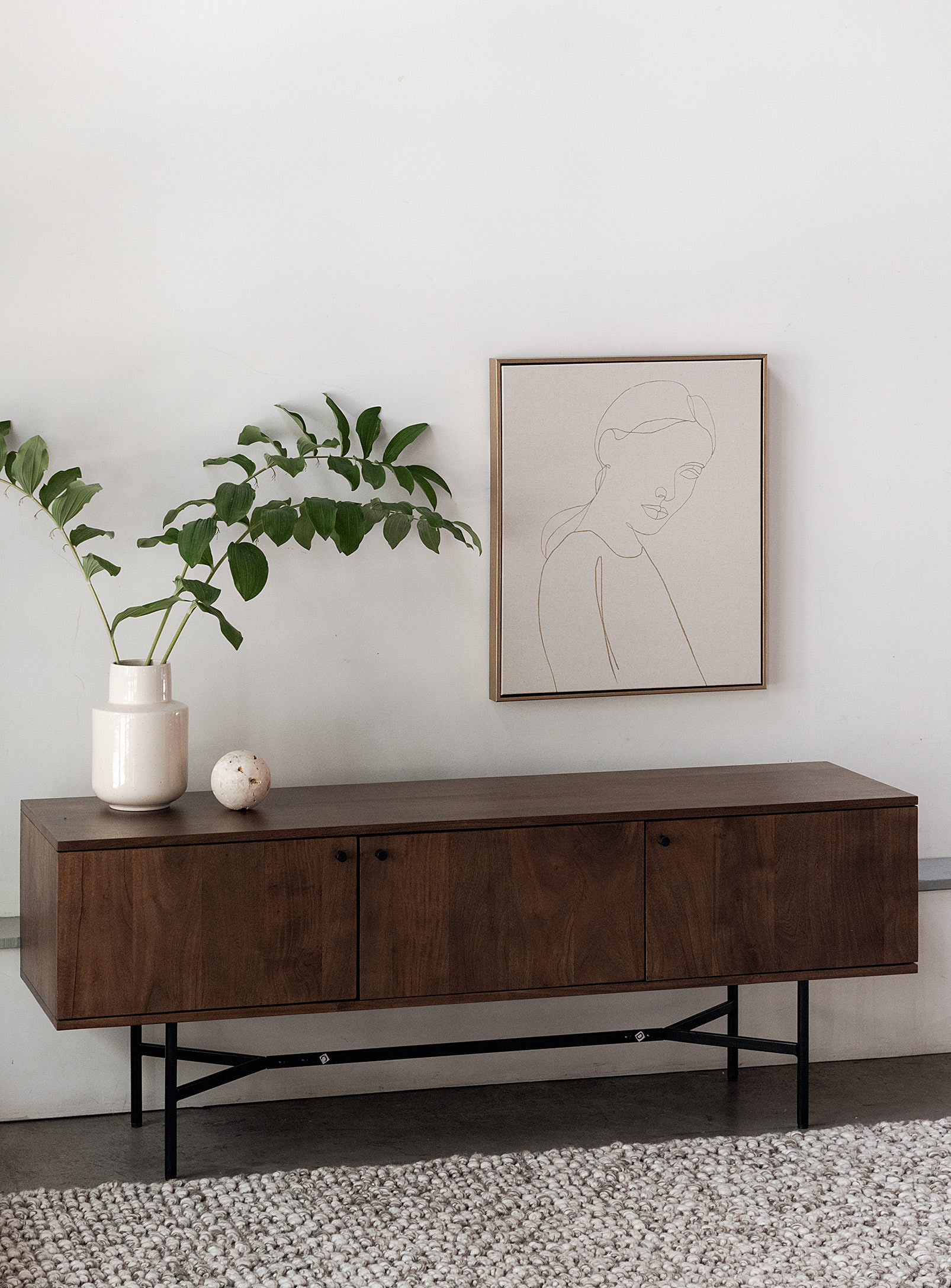 Moe's Home Collection - Le meuble télé bois d'acacia Beck