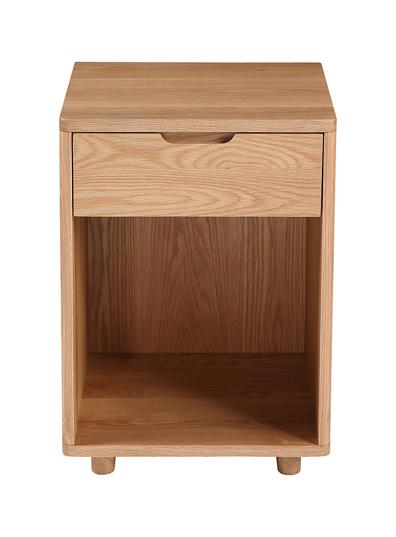 Osamu oak wood bedside table product image 3