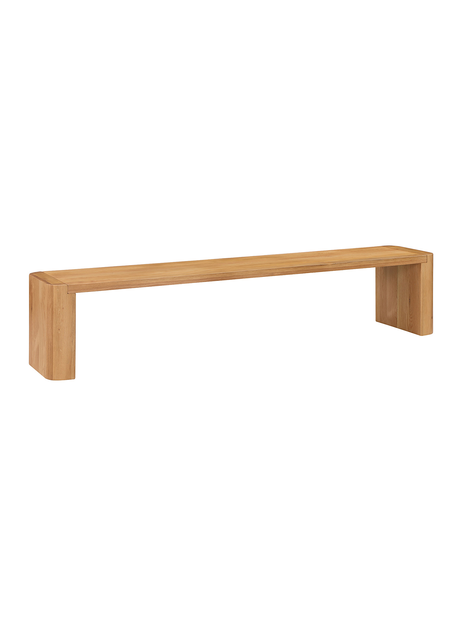 Moe's Home Collection - Large Post natural-finish oak wood bench