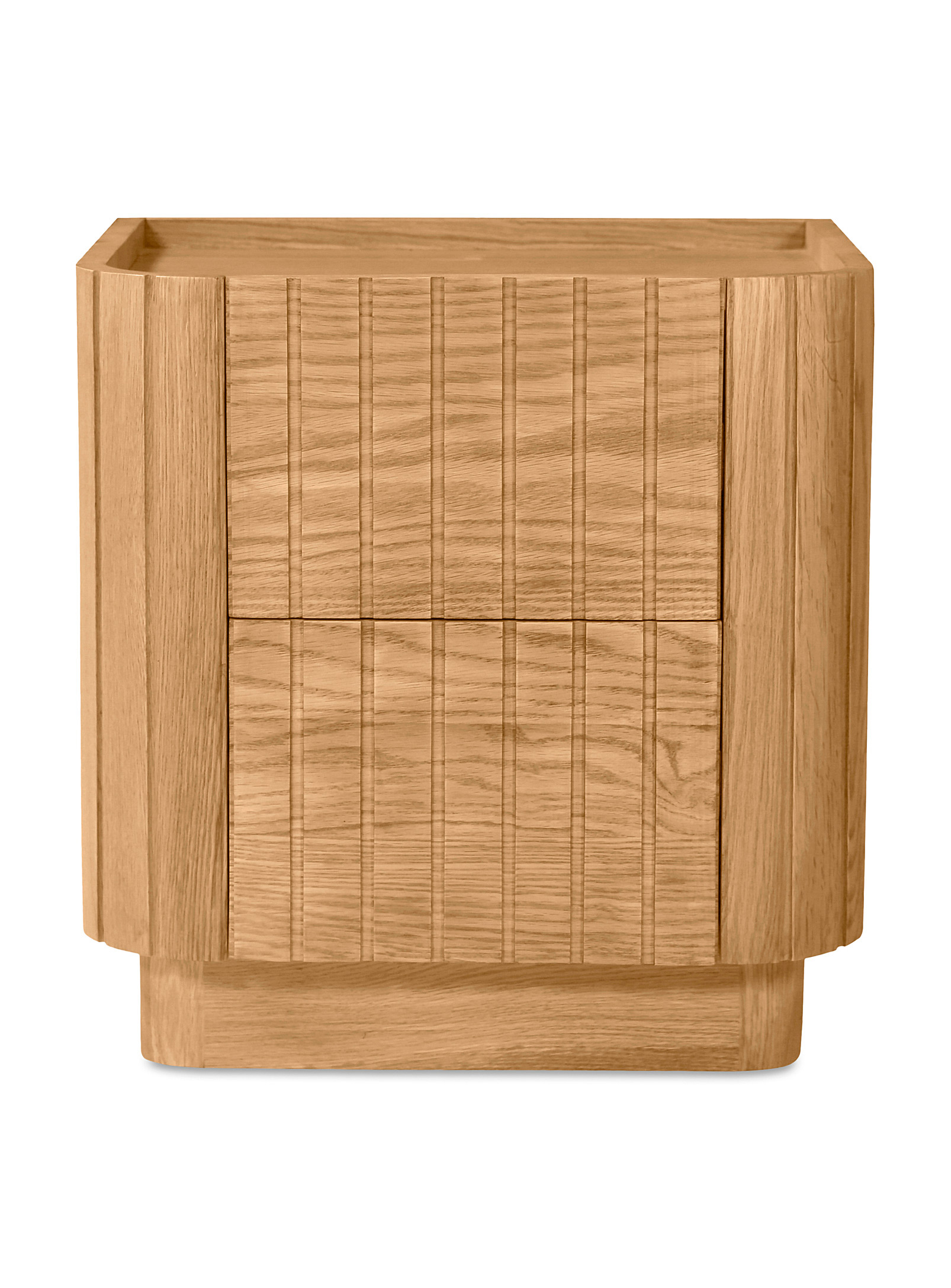 Moe's Home Collection - Povera grooved oak bedside table