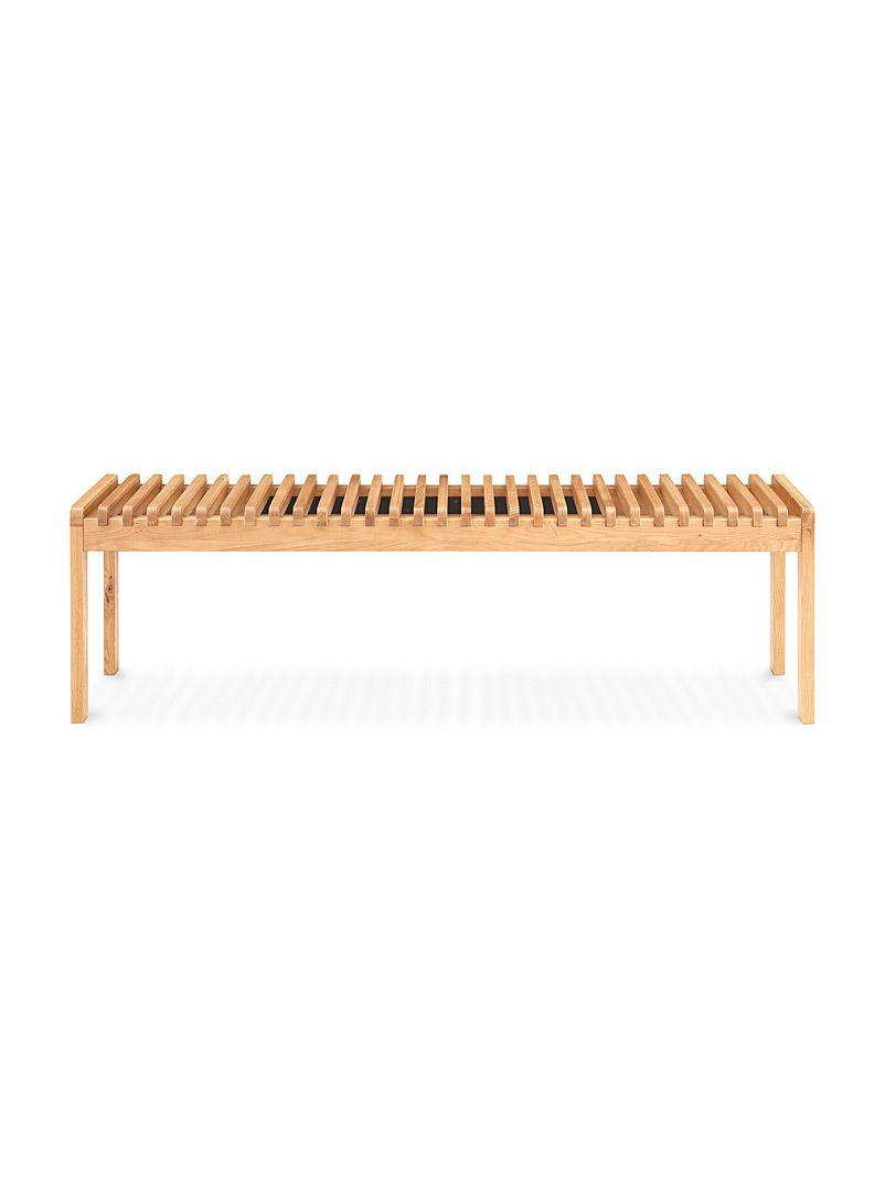 Rohe oak openwork bench product image 3