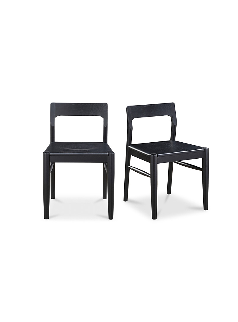 Owing oak minimalist chairs Set of 2 product image 3