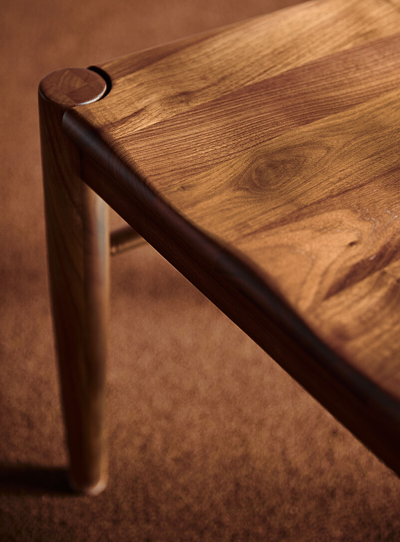 Owing walnut minimalist chairs Set of 2 product image 2