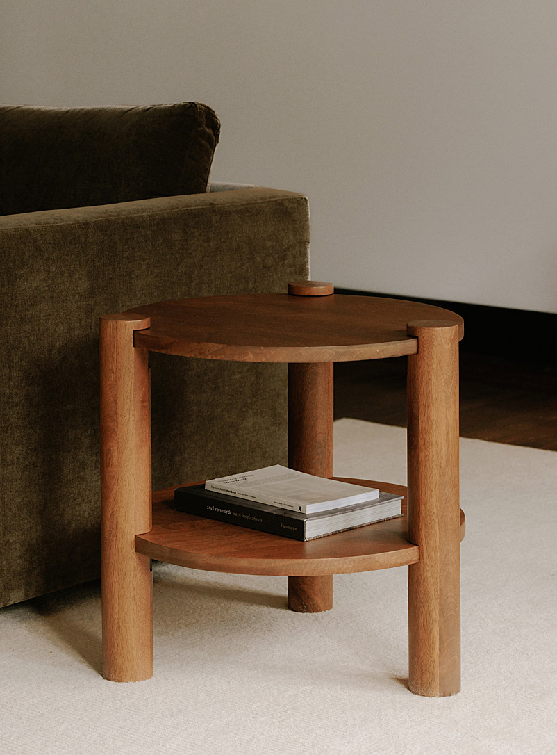 Olsen Round Wood Side Table