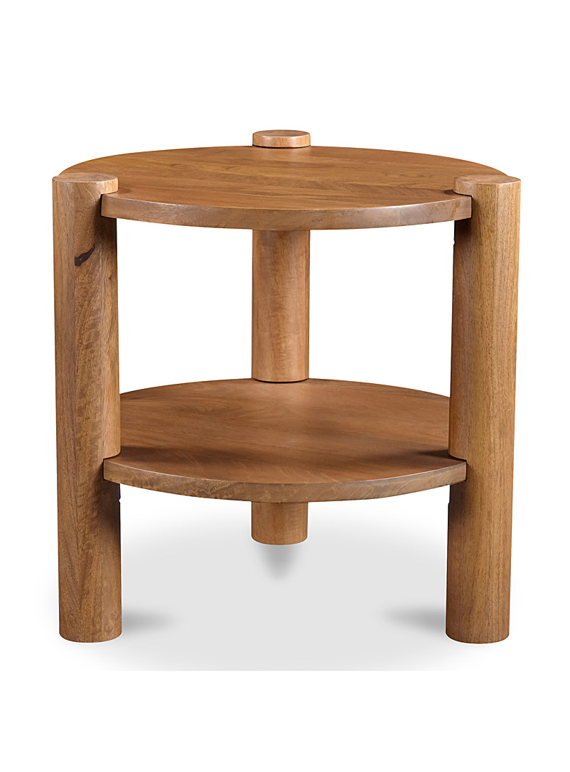 Olsen round wood side table product image 3