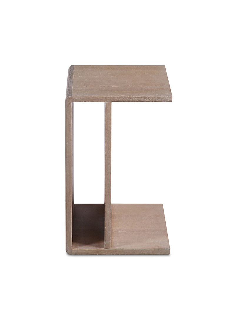 Hiroki oak minimalist side table product image 2