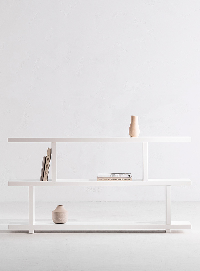 Miri white asymmetrical shelf product image (primary)