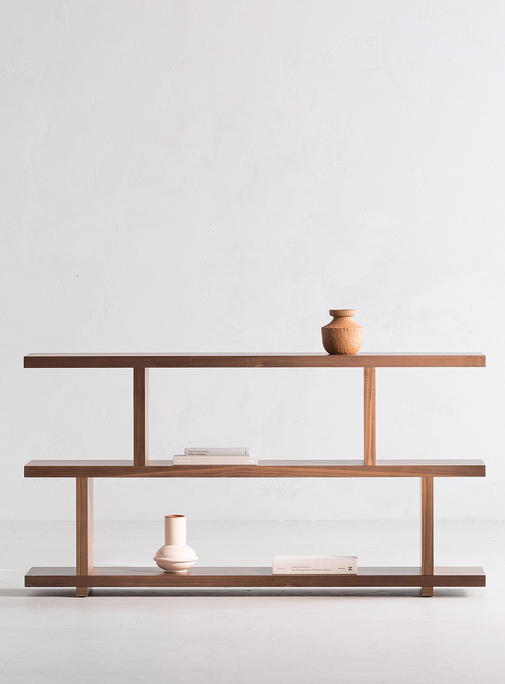Moe's Home Collection - Miri walnut asymmetrical shelf