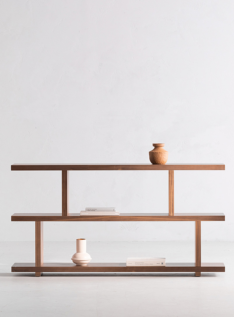 Miri walnut asymmetrical shelf product image (primary)