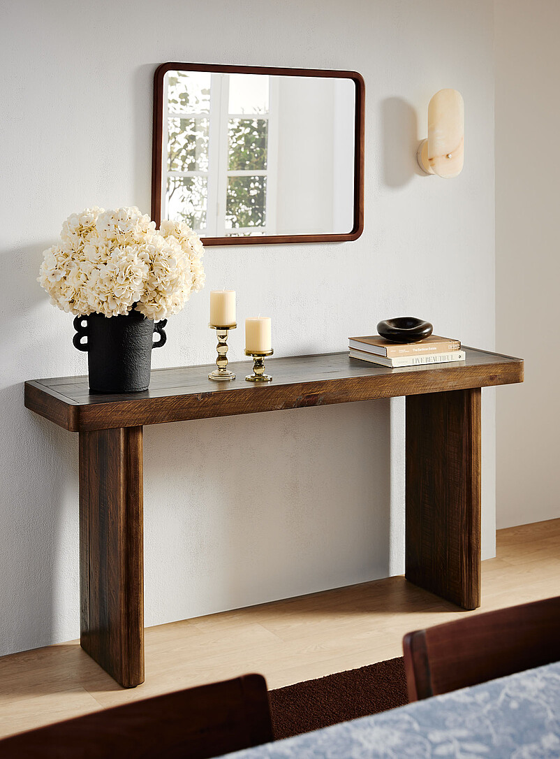 Monterey Pine Wood Console