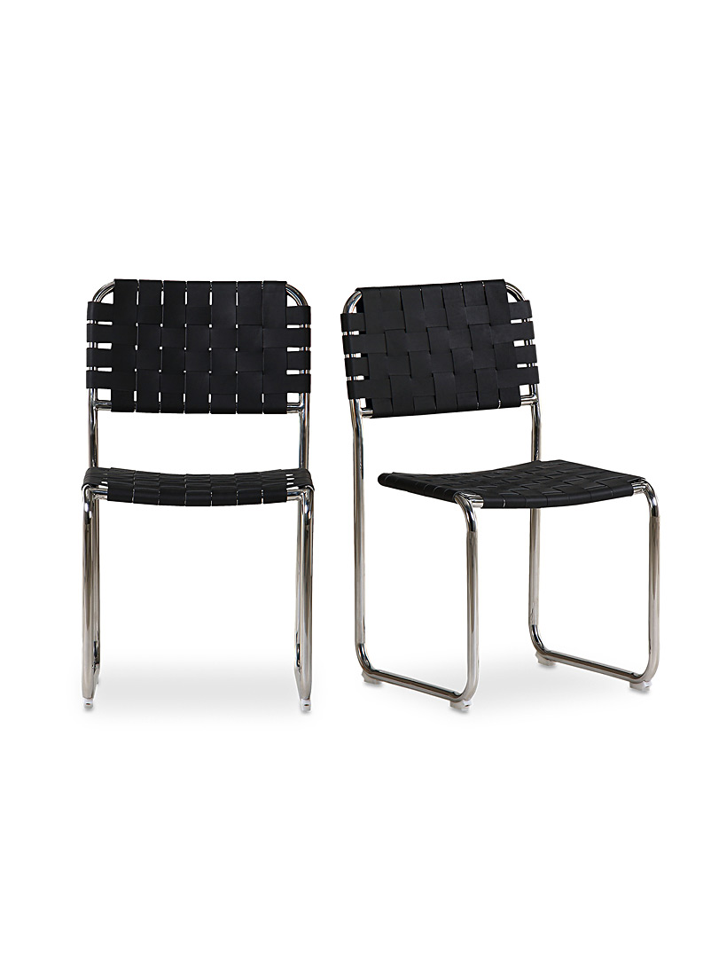 Moma modern stainless steel dining chairs Set of 2 product image 2