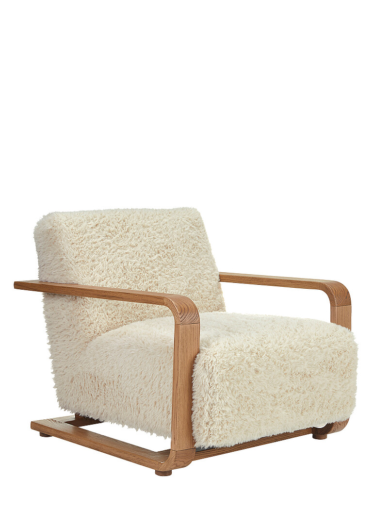 Eckersley faux-fur lounge chair product image 2
