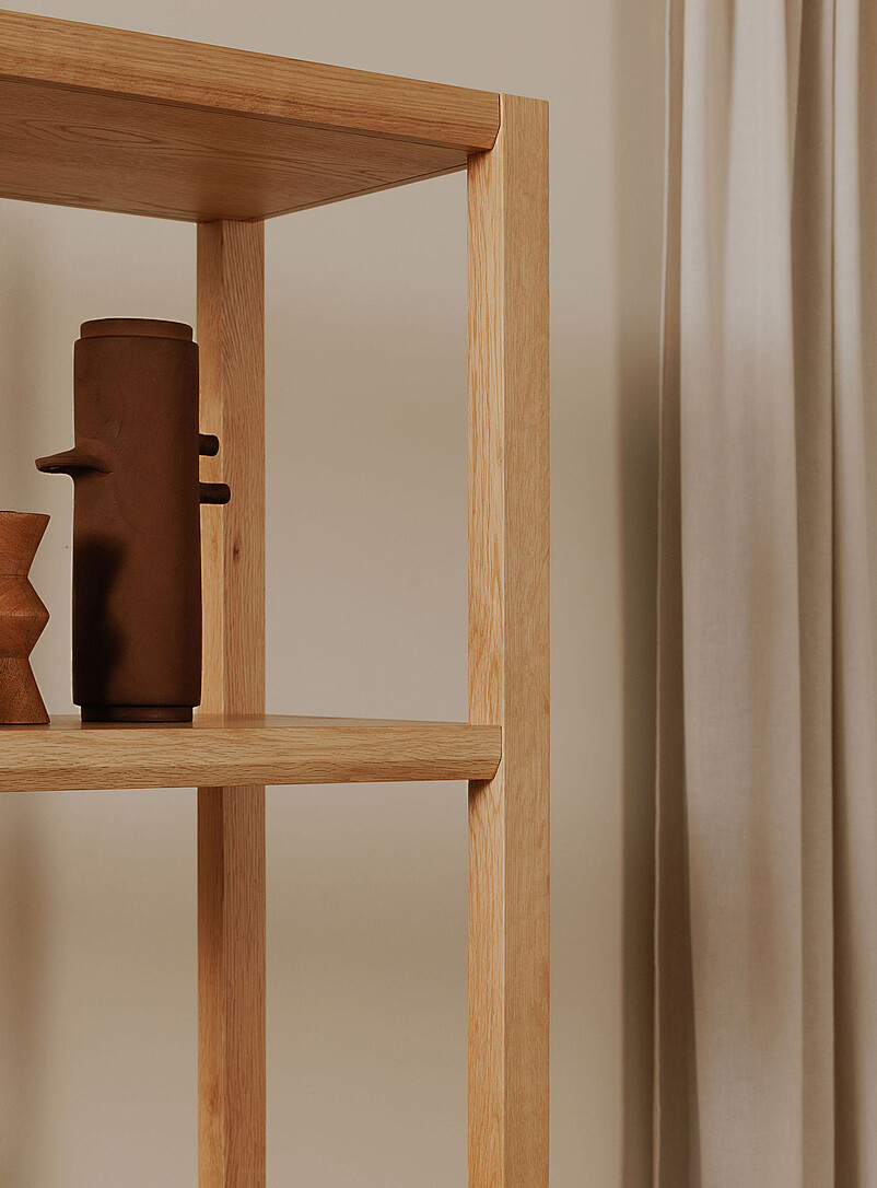 White oak Nolan bookcase product image 2