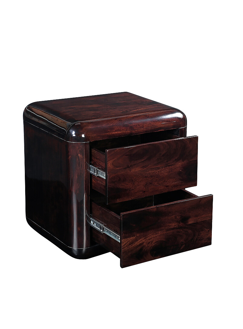 Rory dark brown acacia nightstand product image 3