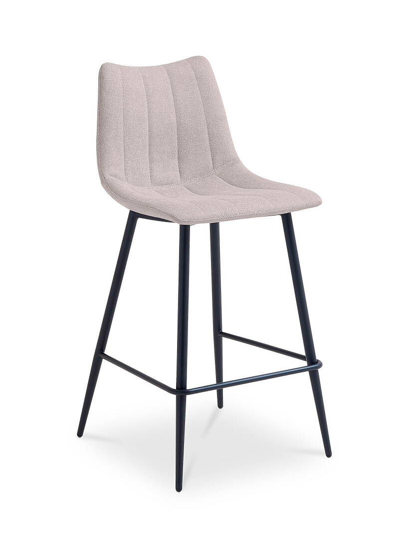 Alibi vertical quilted effect bar chairs Set of 2 product image (primary)