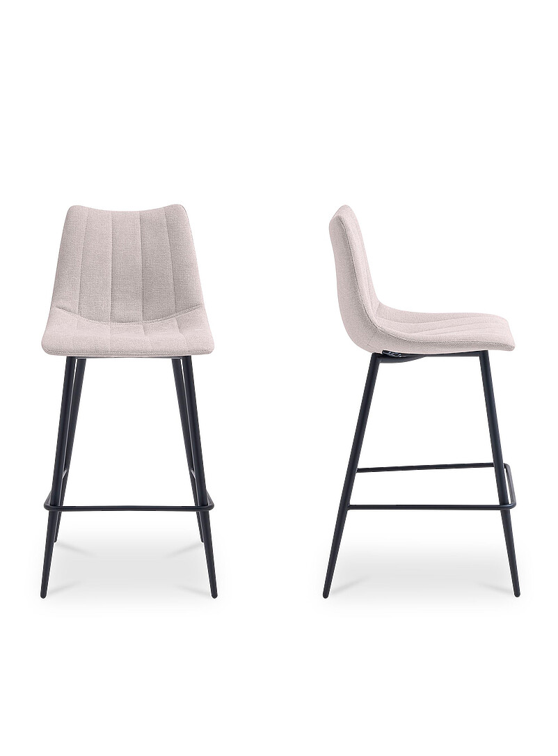 Alibi vertical quilted effect bar chairs Set of 2 product image 3