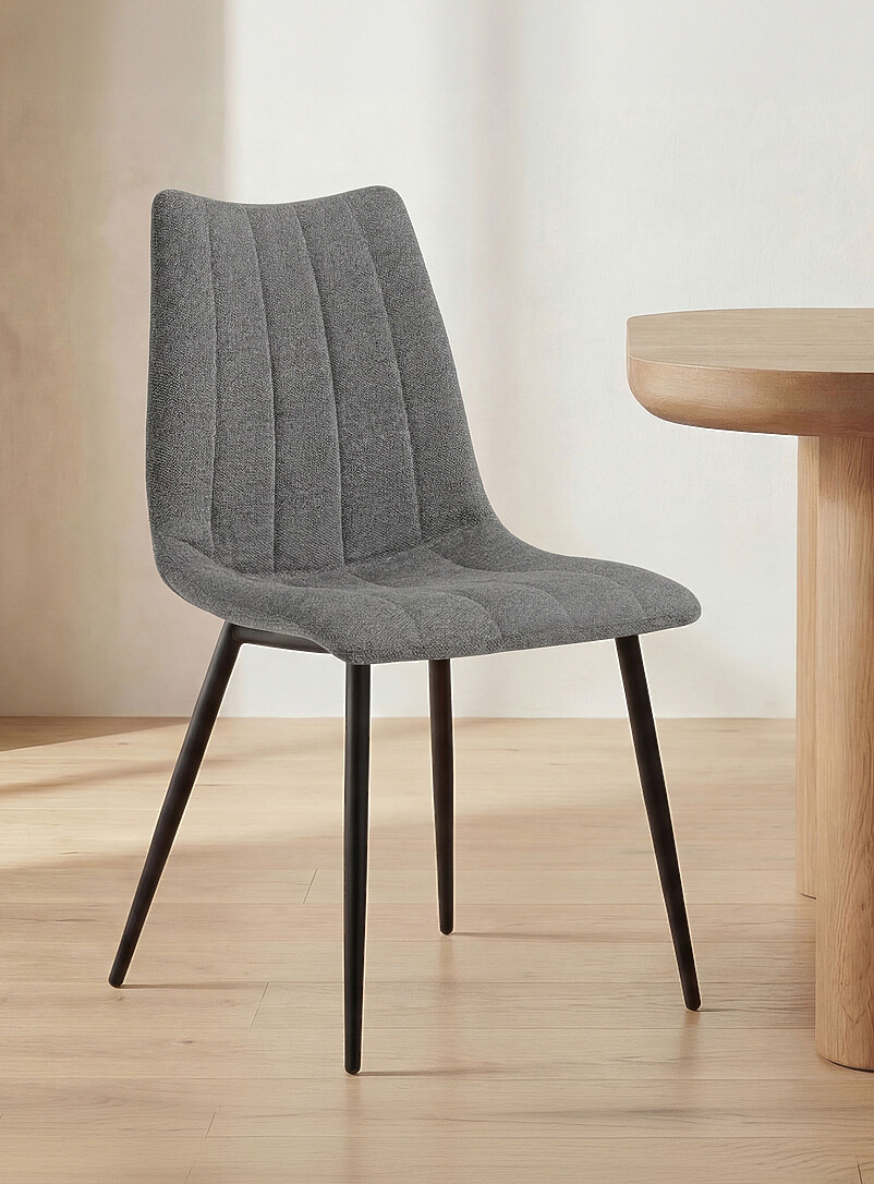 Alibi vertical quilted-effect dining chairs Set of 2 product image (primary)