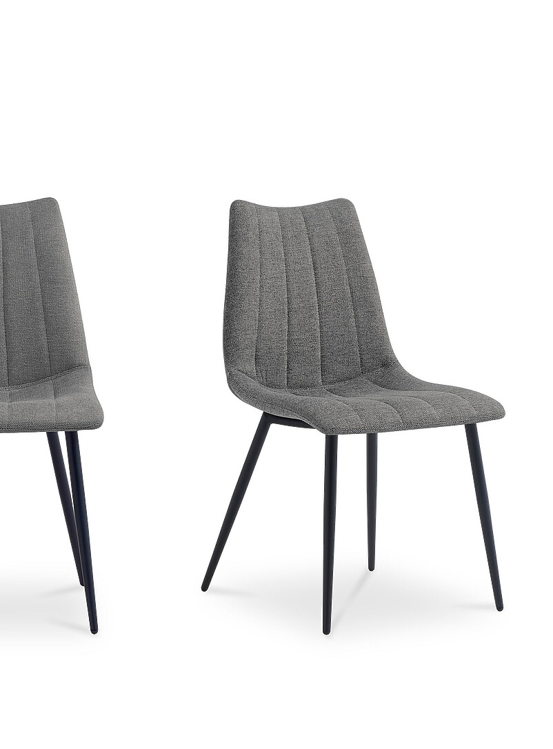 Alibi vertical quilted-effect dining chairs Set of 2 product image 2