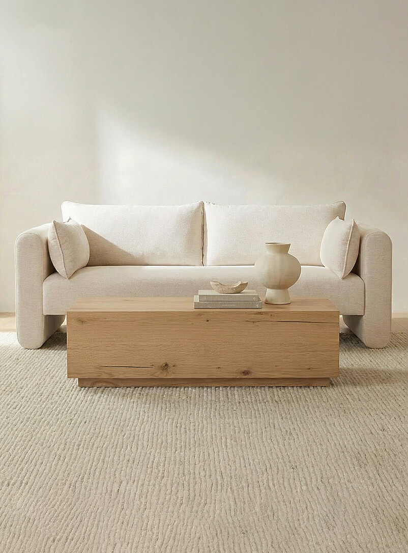 Moore Oat-Coloured Sofa